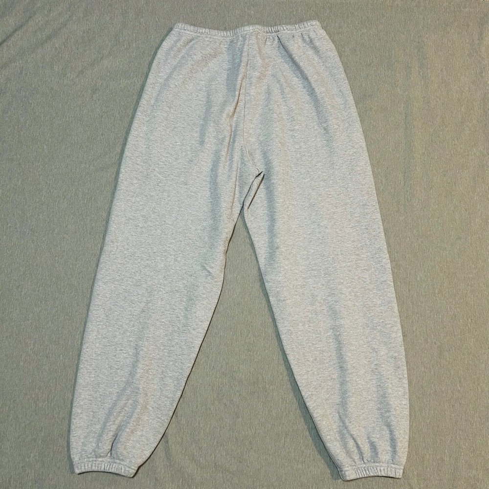 SKIMS Heather Grey Cotton Fleece Jogger Sweatpants Size Large - Picture 4 of 10